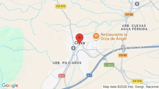 Houses for rent i Chiva - kort over placeringen