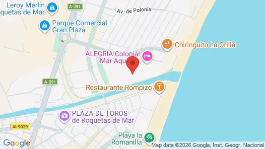 Apartments for rent in Roquetas de Mar - Photo from Google Street View