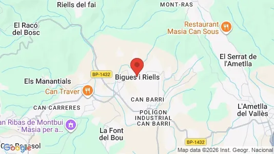 Houses for rent i Bigues i Riells - kort over placeringen