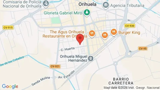 Apartments for rent i Orihuela - kort over placeringen