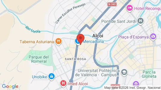 Rooms for rent i Alcoy/Alcoi - kort over placeringen