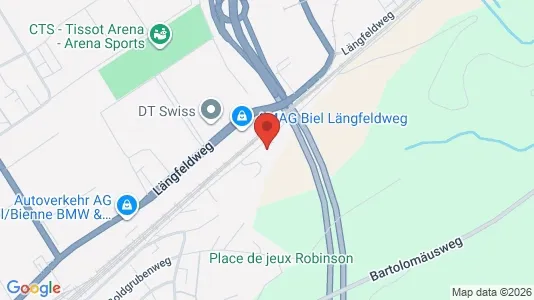 Apartments for rent i Biel - kort over placeringen