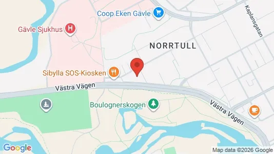 Apartments for rent i Gävle - kort over placeringen