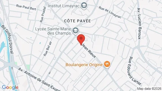 Apartments for rent i Toulouse - kort over placeringen