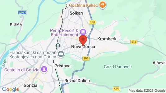 Apartments for rent i Nova Gorica - kort over placeringen