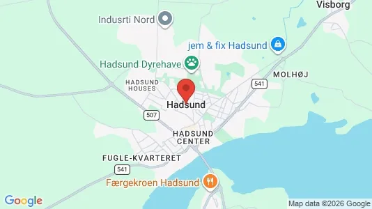 Apartments for rent i Hadsund - kort over placeringen