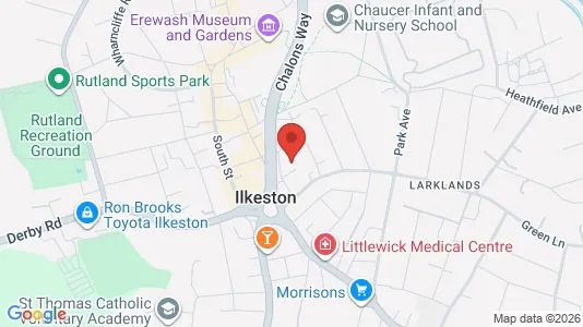 Apartments for rent i Ilkeston - Derbyshire - kort over placeringen