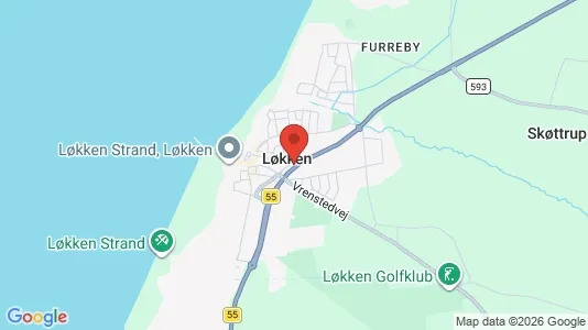 Houses for rent i Løkken - kort over placeringen