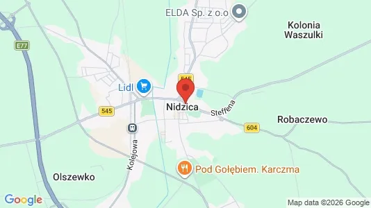 Apartments for rent in Nidzicki - Photo from Google Street View