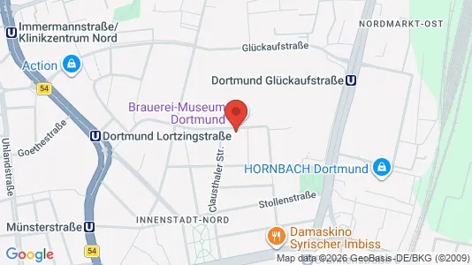 Apartments for rent i Dortmund - kort over placeringen