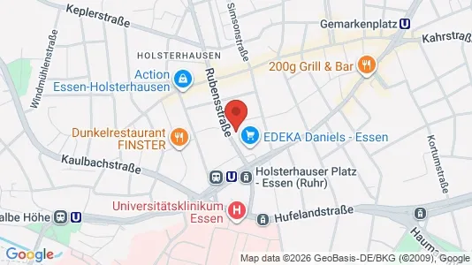 Apartments for rent i Essen - kort over placeringen