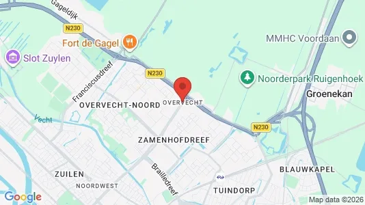 Apartments for rent i Utrecht Overvecht - kort over placeringen