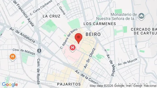 Apartments for rent i Granada - kort over placeringen