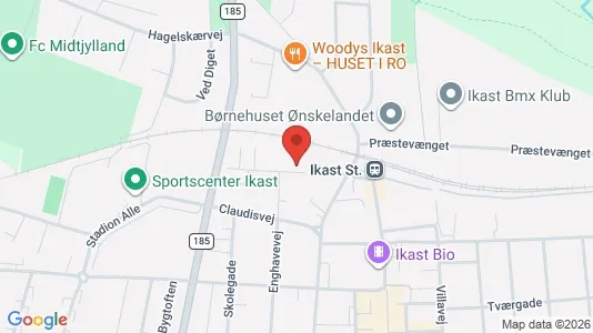 Apartments for rent i Ikast - kort over placeringen