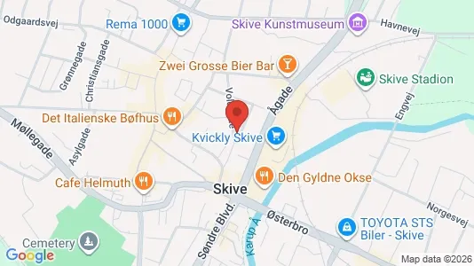 Apartments for rent i Skive - kort over placeringen