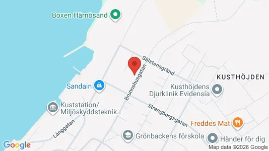 Apartments for rent i Härnösand - kort over placeringen