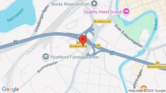 Apartments for rent i Borås - kort over placeringen
