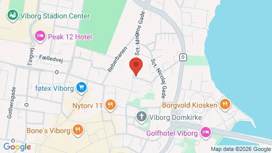 Apartments for rent i Viborg - kort over placeringen