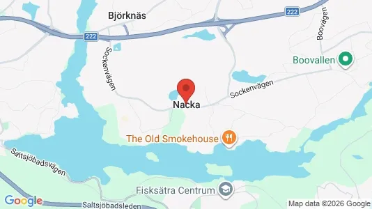 Apartments for rent i Nacka - kort over placeringen