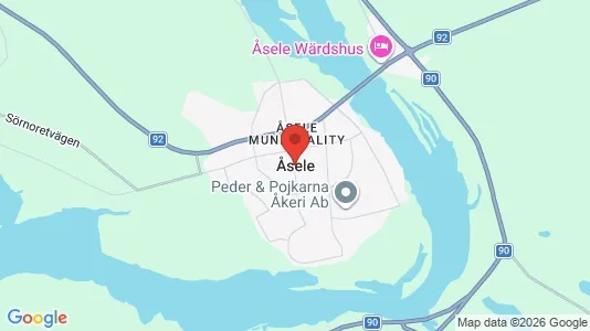 Houses for rent i Åsele - kort over placeringen