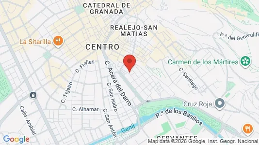 Apartments for rent i Granada - kort over placeringen