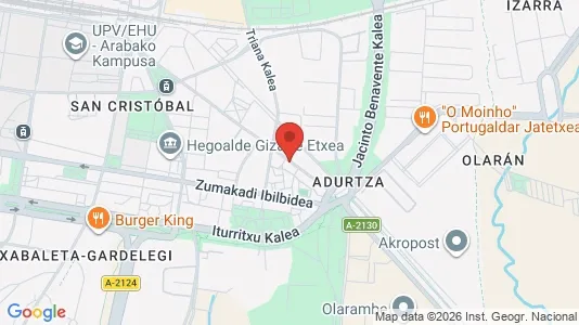 Apartments for rent i Vitoria-Gasteiz - kort over placeringen