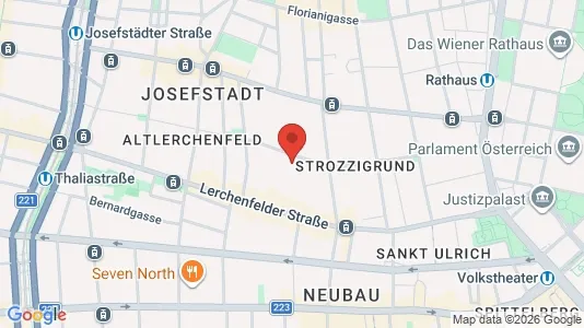 Apartments for rent i Vienna Josefstadt - kort over placeringen