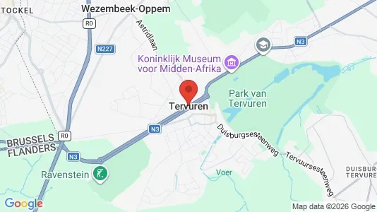 Apartments for rent i Tervuren - kort over placeringen