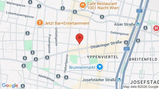 Apartments for rent i Vienna Hernals - kort over placeringen