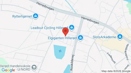 Apartments for rent i Hillerød - kort over placeringen