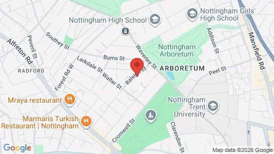 Apartments for rent i Nottingham - Nottinghamshire - kort over placeringen