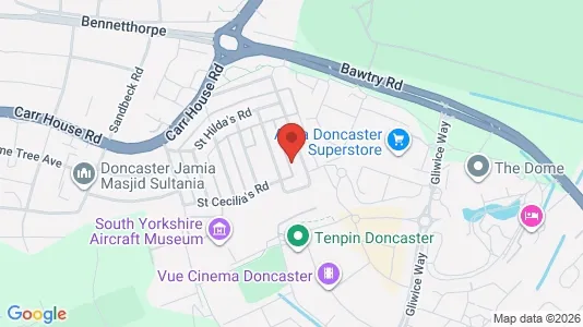 Apartments for rent i Doncaster - South Yorkshire - kort over placeringen