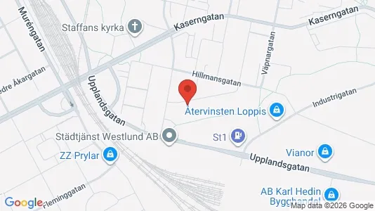 Apartments for rent i Gävle - kort over placeringen