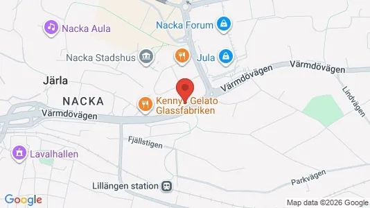 Apartments for rent i Nacka - kort over placeringen