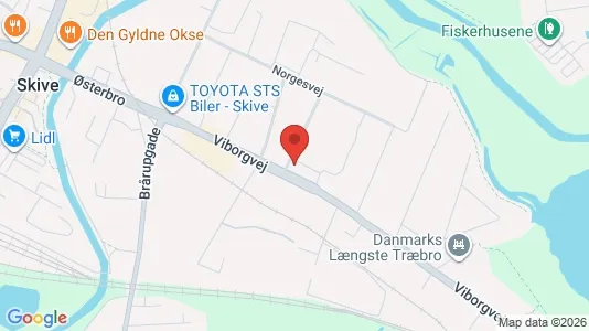 Apartments for rent i Skive - kort over placeringen