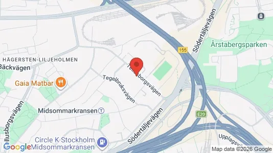 Apartments for rent i Stockholm South - kort over placeringen