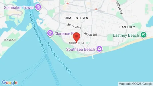 Houses for rent i Southsea - Hampshire - kort over placeringen