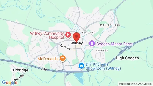 Houses for rent i Witney - Oxfordshire - kort over placeringen