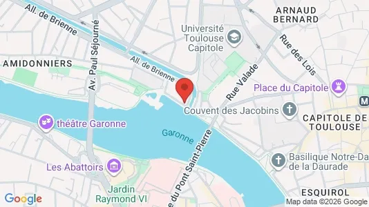 Apartments for rent i Toulouse - kort over placeringen