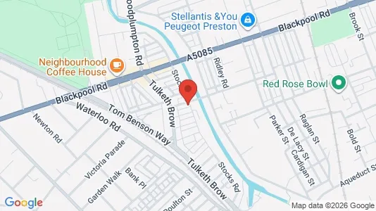 Apartments for rent i Preston - Lancashire - kort over placeringen