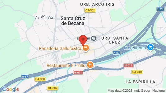 Apartments for rent i Santa Cruz de Bezana - kort over placeringen