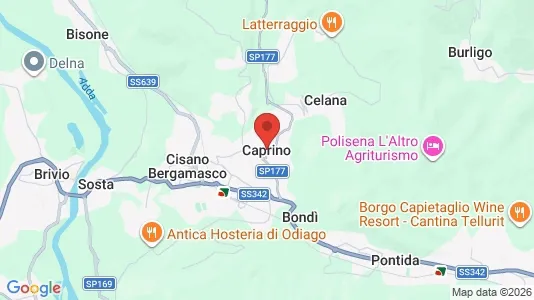 Apartments for rent i Caprino Bergamasco - kort over placeringen