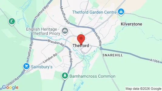 Apartments for rent i Thetford - Norfolk - kort over placeringen