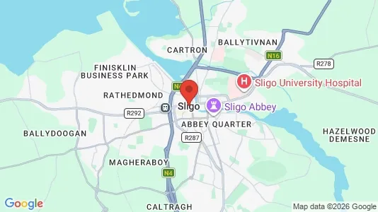 Apartments for rent i Sligo - kort over placeringen