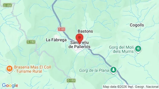 Houses for rent i Sant Feliu de Pallerols - kort over placeringen