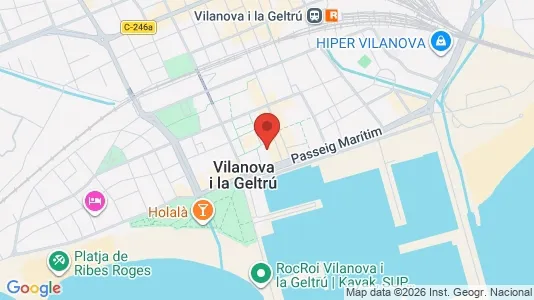 Apartments for rent i Vilanova i la Geltrú - kort over placeringen