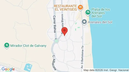 Apartments for rent i Elche/Elx - kort over placeringen