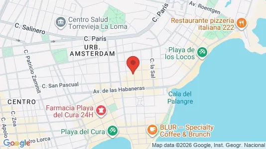 Apartments for rent i Torrevieja - kort over placeringen