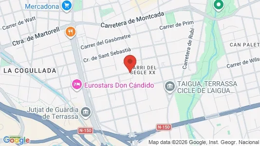 Apartments for rent i Terrassa - kort over placeringen