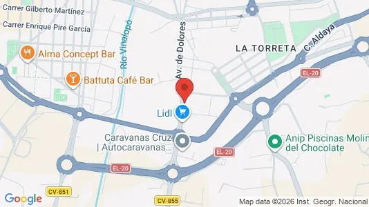 Apartments for rent i Elche/Elx - kort over placeringen